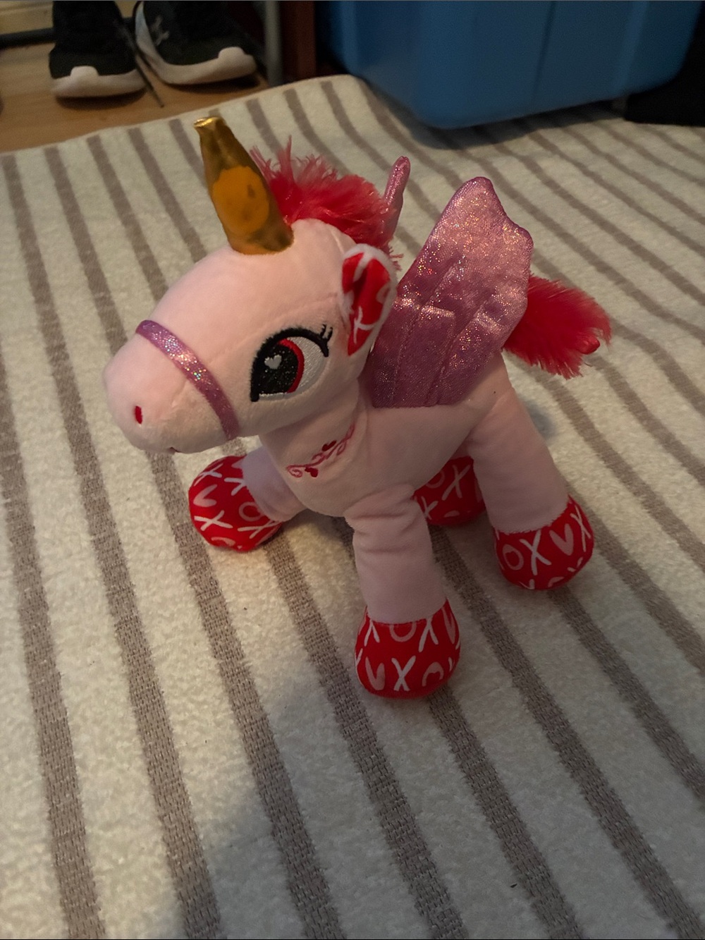 Pink Unicorn Plush Toy with Sparkle Wings - Kids Plush Stuffed Animal
